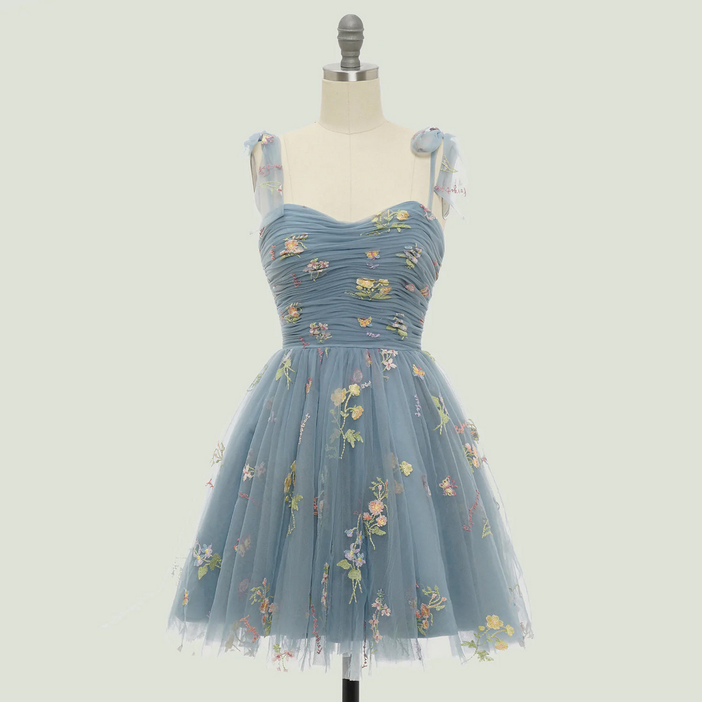 A Line Sweetheart Short Homecoming Dress with Embroidery