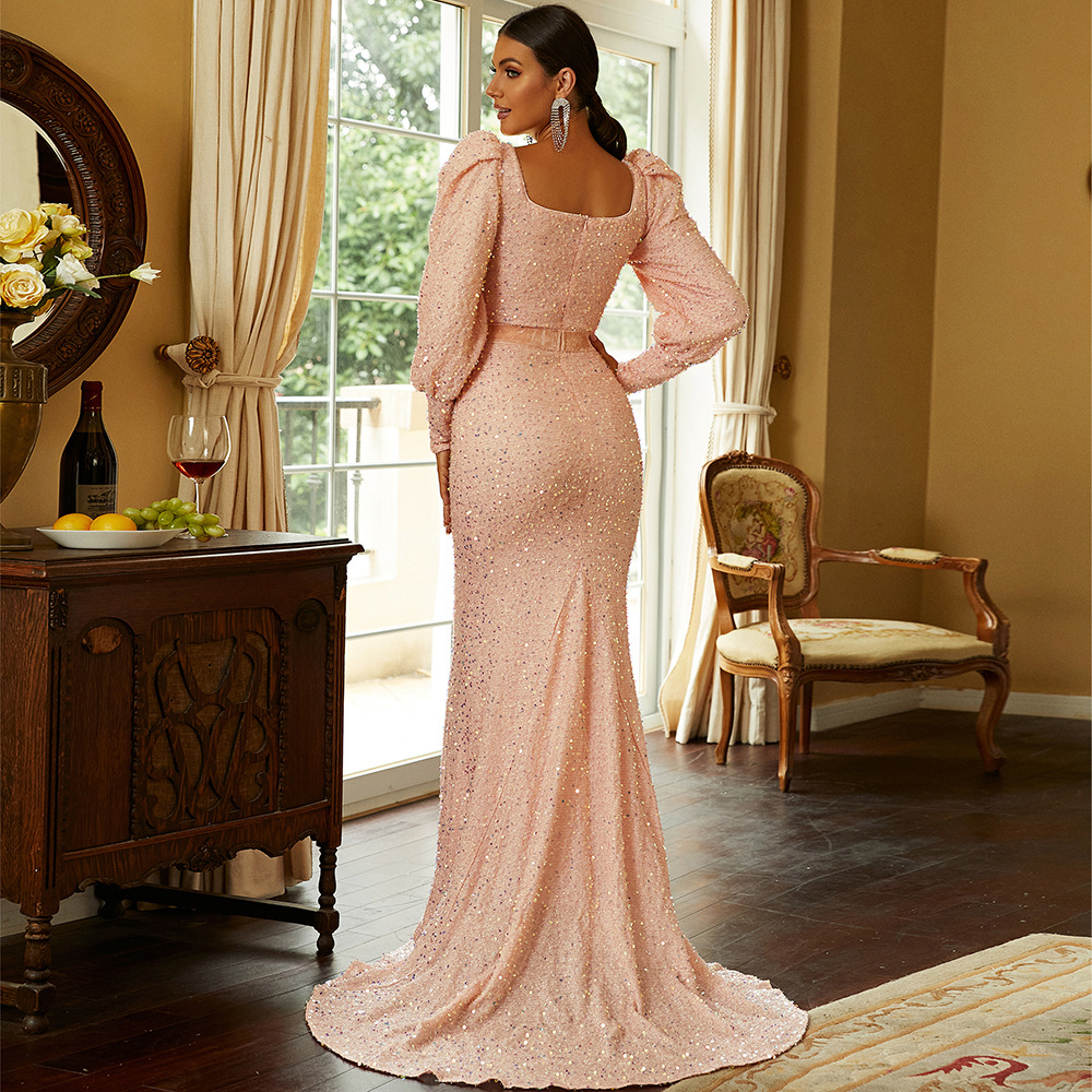 Sweetheart Neck Sequin Mermaid Evening Dress