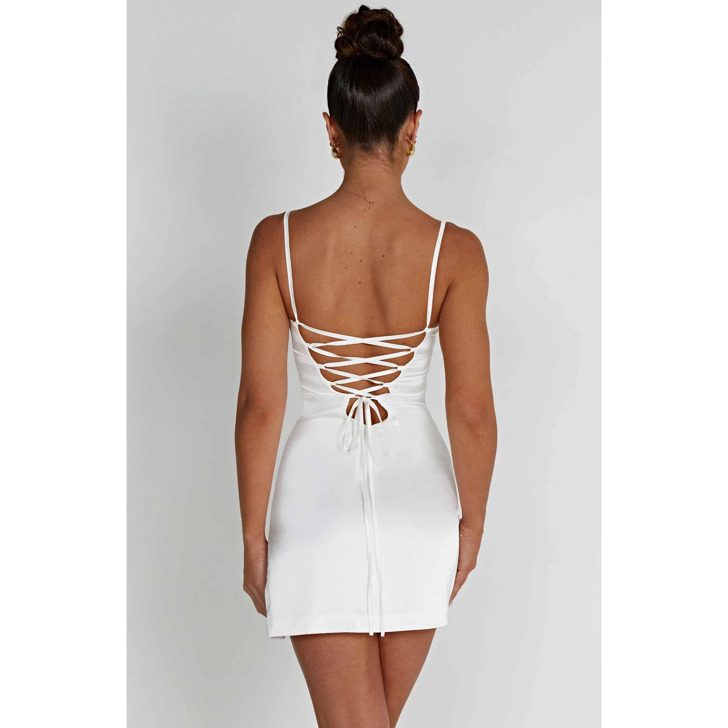 Bodycon Satin Ruched Homecoming Dress