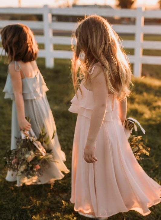 Simple Princess Cute Flower Girl Dress