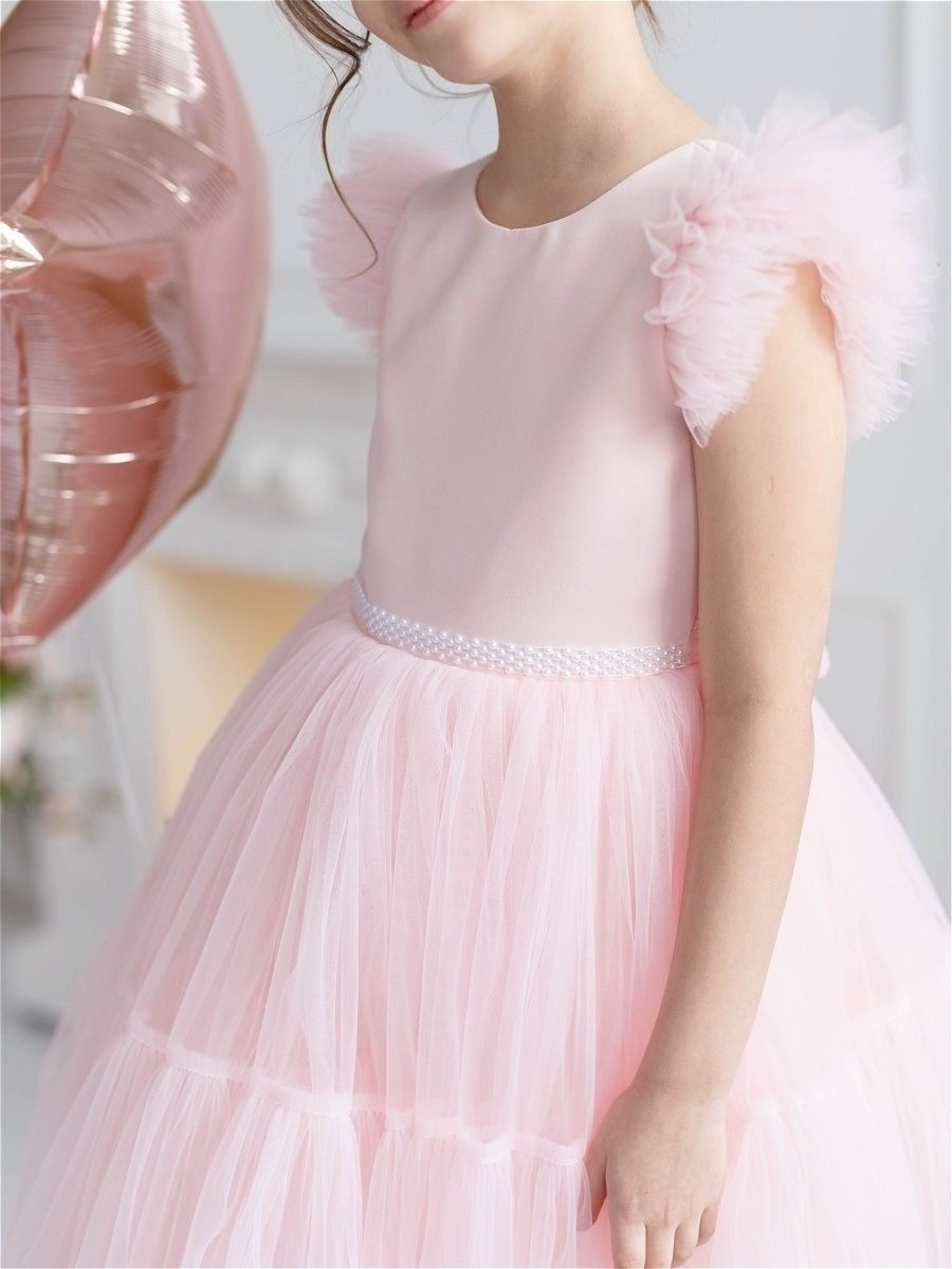 A-Line Scoop Neck Sleeveless Tulle Flower Girl Dress With Bow