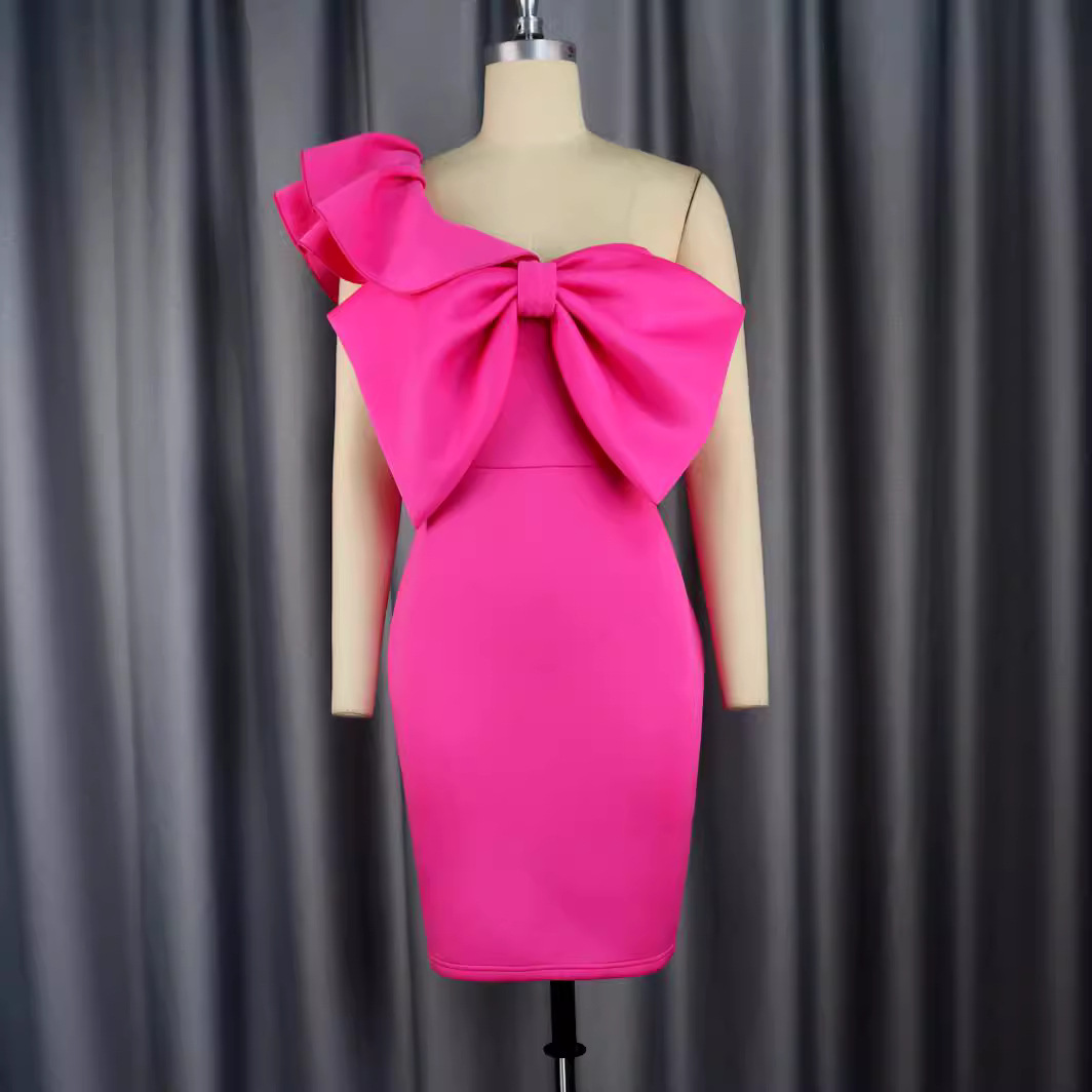 Unique Bodycon One Shoulder Homecoming Dress