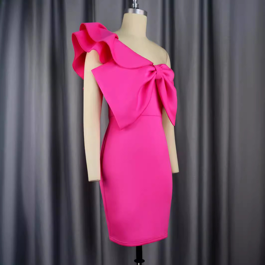 Unique Bodycon One Shoulder Homecoming Dress
