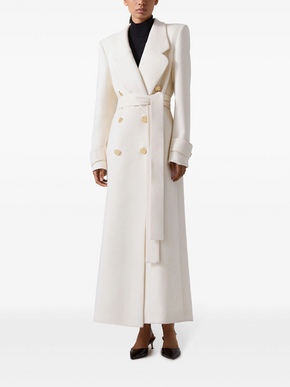 Double-Breasted Belted Coat