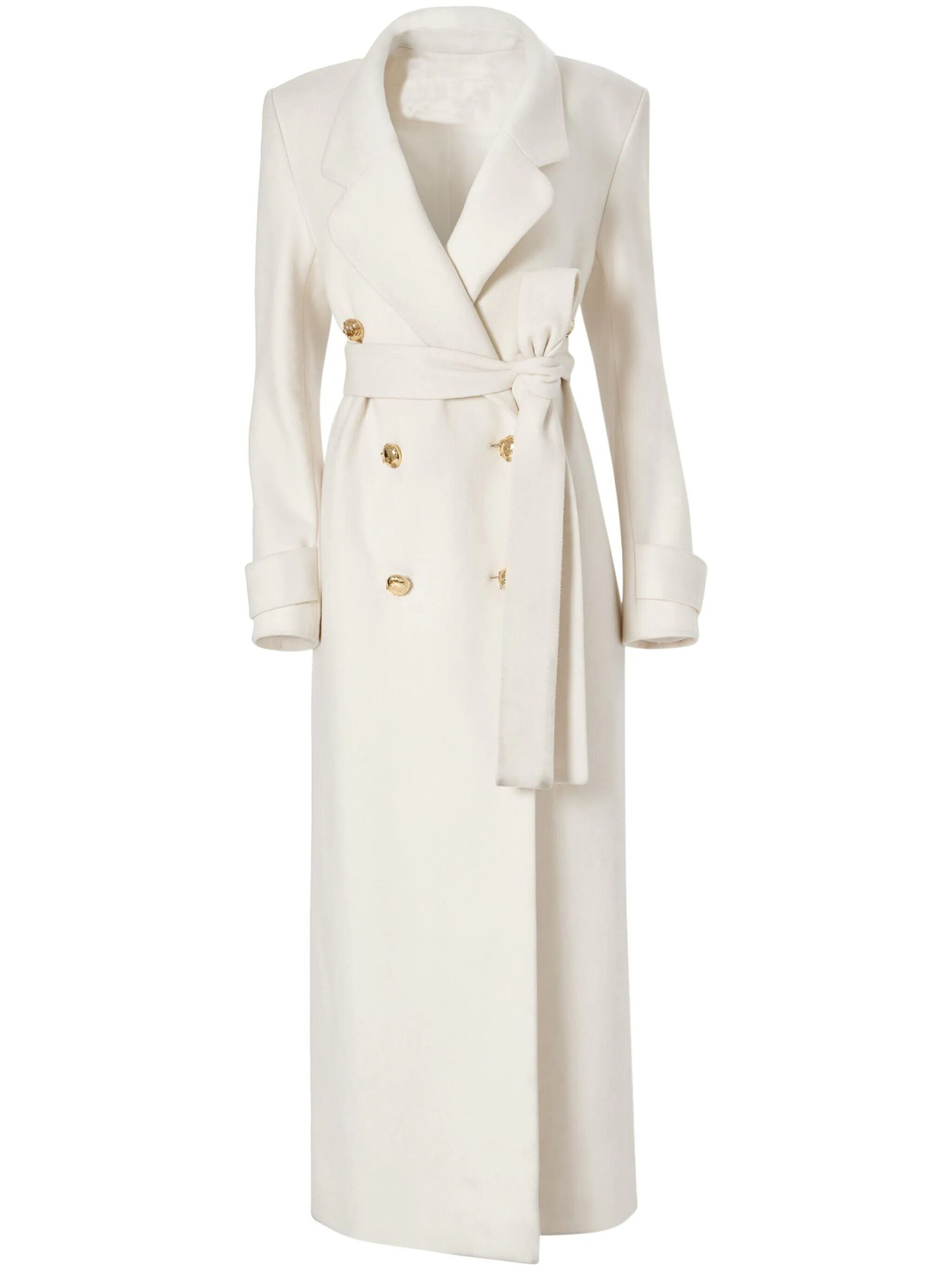 Double-Breasted Belted Coat